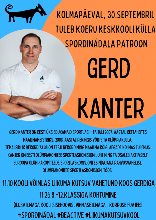 Külla tuleb spordinädala patroon, olümpiavõitja Gerd Kanter